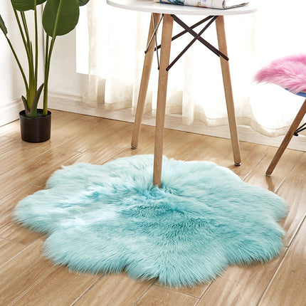Artificial Wool Rugs for Bedroom Soft Faux Sheepskin Chair Covers Seat Cushions Soft Fluffy Shaggy Rugs Luxury Home Decor