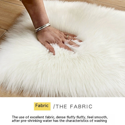 Artificial Wool Rugs for Bedroom Soft Faux Sheepskin Chair Covers Seat Cushions Soft Fluffy Shaggy Rugs Luxury Home Decor