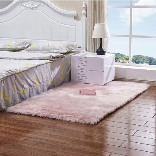 Faux Fur Sheepskin Rug for Living Room Fluffy Washable Shaggy Rug for Bedroom