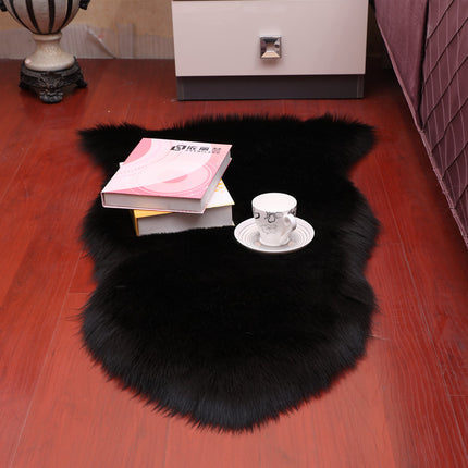Faux Sheepskin Rugs, Soft Fluffy Faux Chair Cover Hairy Washable Carpet Non Slip Mats for Chair Bed Sofa Floor with Extra Long Wool