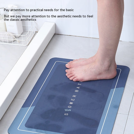 Diatomite Bath rug mat, absorbent diatomite bathroom mats Anti-slip bathroom floor mat, for kitchen bedroom bathroom decor