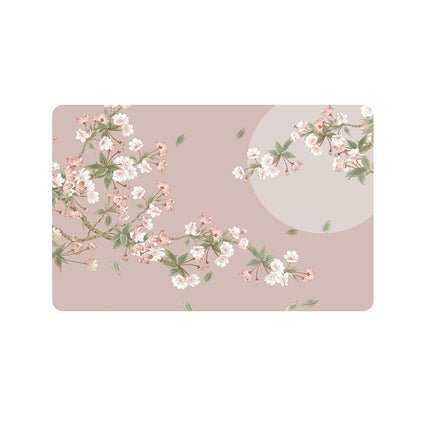 Diatomaceous earth bathroom rug bath mat plants and flowers bath mats super absorbent rubber bottom non-slip bath rugs