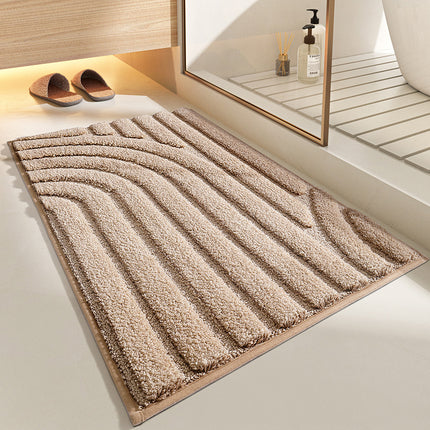 Bathroom mat, non-slip bathroom mats, absorbent, machine washable bathroom rugs for bathroom, soft microfiber bath mat