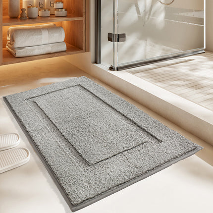 Bath Mats non-slip washable bathmat bathroom rugs shower bath mats solid color flocked home bathroom mats