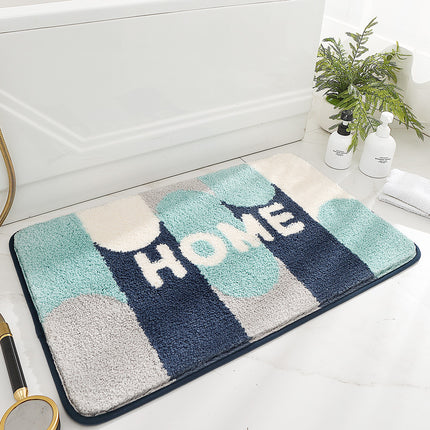 Bath Mat Rug, Super Absorbent Floor Mat, Non-Slip Bathroom Doorway Rug, Soft and Comfortable, Shower Rug with Rubber Backing
