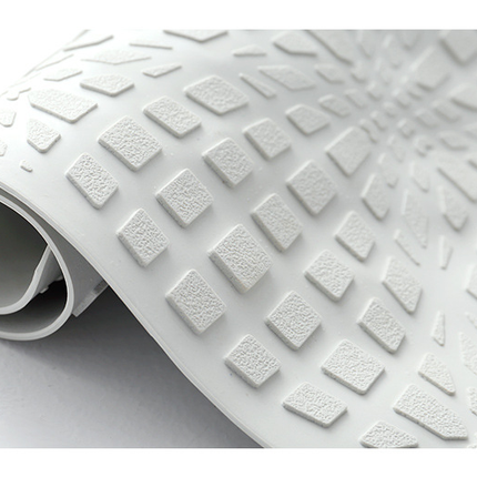 Bathroom Rugs Shower Non-Slip Bath Mat Soft Rubber Bathroom Mat, Powerful Suction Cup Bathmat Non-Slip Easy to Clean