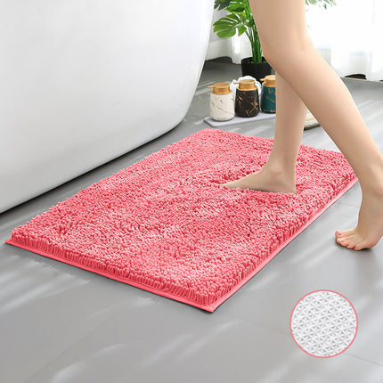 Chenille Bath Rug Shower Mat - Absorbent Microfiber Rugs Mats for Bathroom Floors and Tubs