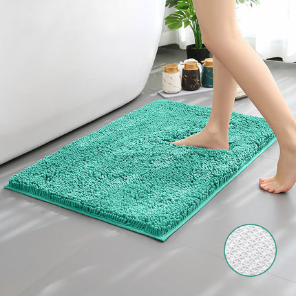 Chenille Bath Rug Shower Mat - Absorbent Microfiber Rugs Mats for Bathroom Floors and Tubs