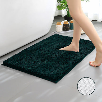 Chenille Bath Rug Shower Mat - Absorbent Microfiber Rugs Mats for Bathroom Floors and Tubs