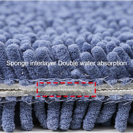 Chenille Bath Rug Shower Mat - Absorbent Microfiber Rugs Mats for Bathroom Floors and Tubs