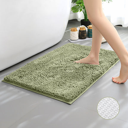 Chenille Bath Rug Shower Mat - Absorbent Microfiber Rugs Mats for Bathroom Floors and Tubs