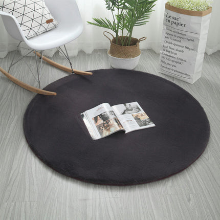Super Soft Faux Rabbit Fur Chair Cover Sofa Cover Area Rug - Bedroom Floor Couch Living Room Round Rugs