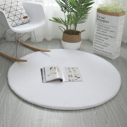 Super Soft Faux Rabbit Fur Chair Cover Sofa Cover Area Rug - Bedroom Floor Couch Living Room Round Rugs