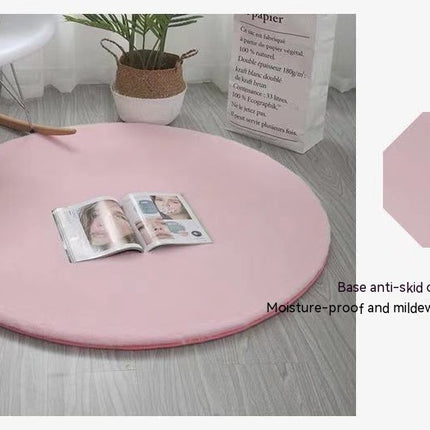 Super Soft Faux Rabbit Fur Chair Cover Sofa Cover Area Rug - Bedroom Floor Couch Living Room Round Rugs