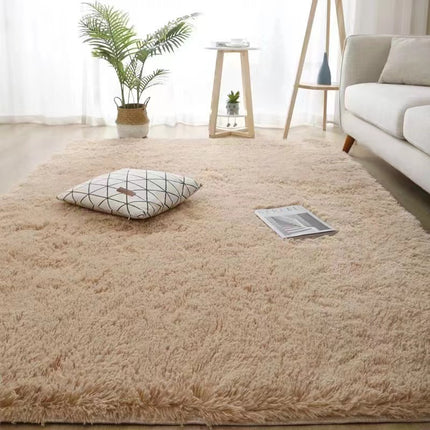 Soft fluffy rugs for bedrooms, tie-dye rugs for living rooms, non-slip shaggy rugs for children's beds, room floor area rugs