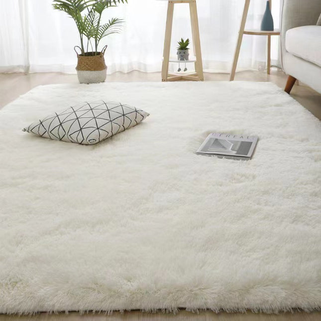 Soft fluffy rugs for bedrooms, tie-dye rugs for living rooms, non-slip shaggy rugs for children's beds, room floor area rugs