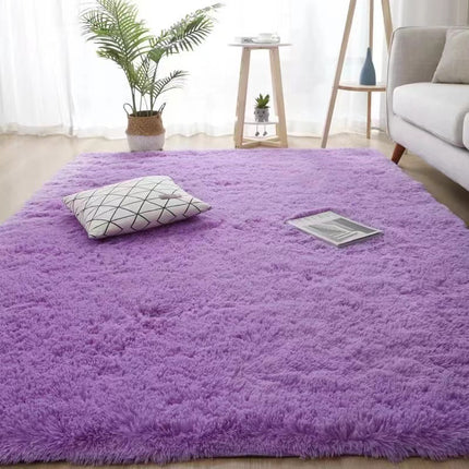 Soft fluffy rugs for bedrooms, tie-dye rugs for living rooms, non-slip shaggy rugs for children's beds, room floor area rugs