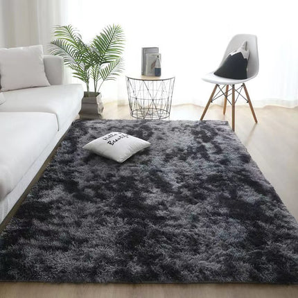 Soft fluffy rugs for bedrooms, tie-dye rugs for living rooms, non-slip shaggy rugs for children's beds, room floor area rugs