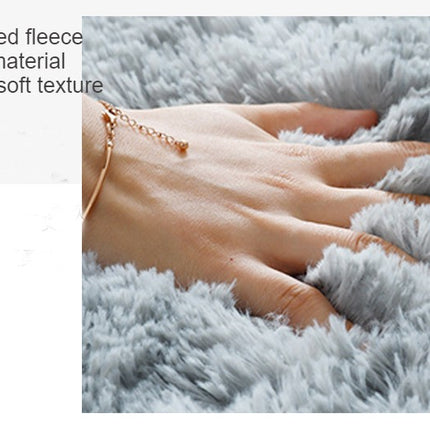 Soft fluffy rugs for bedrooms, tie-dye rugs for living rooms, non-slip shaggy rugs for children's beds, room floor area rugs