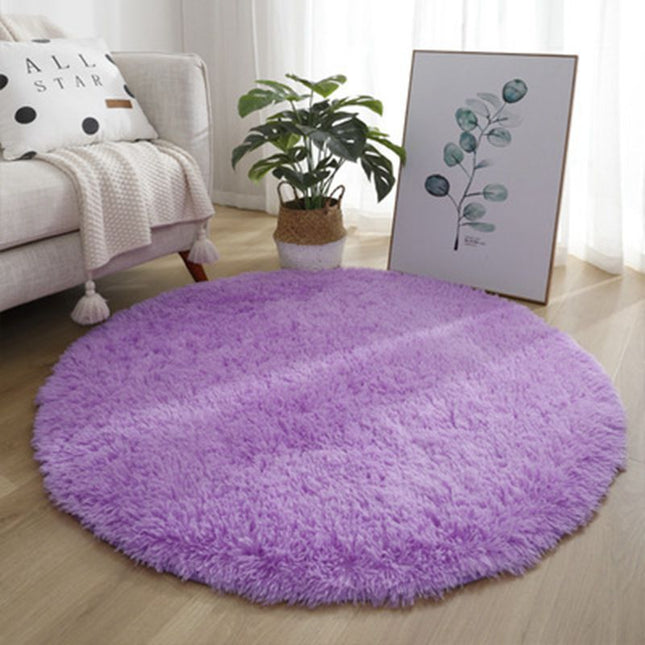 Soft and fluffy round rugs, cozy shaggy round rugs for children's room, living room, bedroom and home perfect decoration