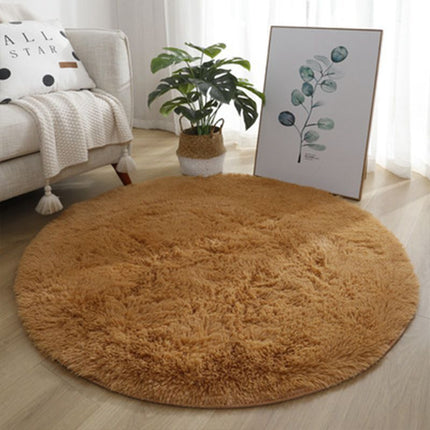 Soft and fluffy round rugs, cozy shaggy round rugs for children's room, living room, bedroom and home perfect decoration