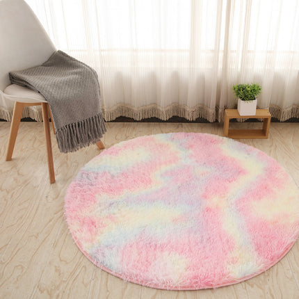 Soft Round Area Rugs for Bedroom Fluffy Round Rugs for Kids, Girls Room Indoor Shaggy Round Rugs Cute and Cozy Living Room Area Rug