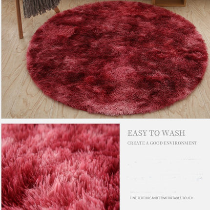 Soft Round Area Rugs for Bedroom Fluffy Round Rugs for Kids, Girls Room Indoor Shaggy Round Rugs Cute and Cozy Living Room Area Rug