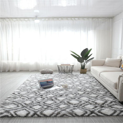 Ultra Soft Area Rugs for Bedroom Living Room -Tie Dye Non-Slip Shaggy Rugs - Indoor Geometric Shaggy Rugs