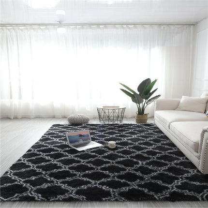 Ultra Soft Area Rugs for Bedroom Living Room -Tie Dye Non-Slip Shaggy Rugs - Indoor Geometric Shaggy Rugs