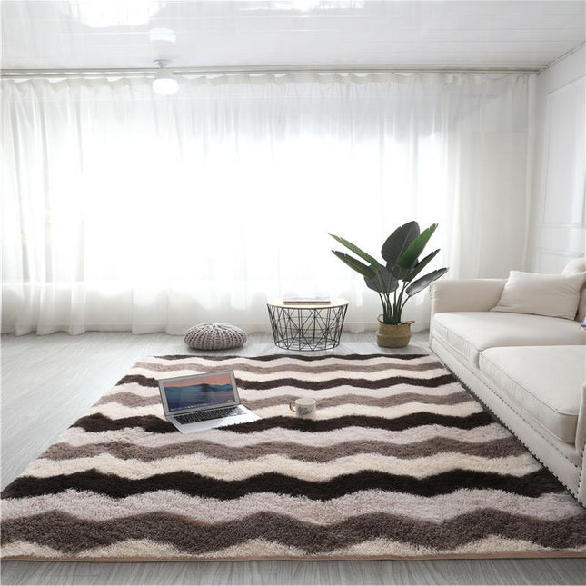 Ultra Soft Area Rugs for Bedroom Living Room -Tie Dye Non-Slip Shaggy Rugs - Indoor Geometric Shaggy Rugs