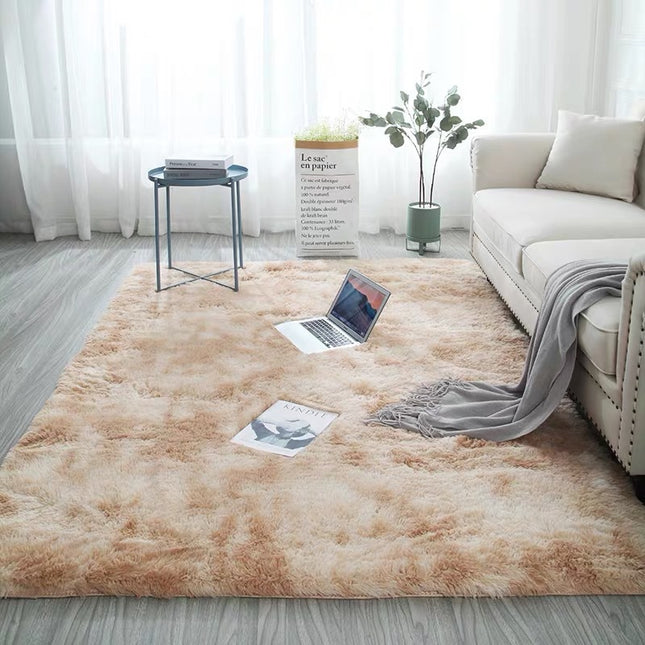 Ultra Soft Fluffy Area Rugs for Bedroom , Shaggy Bedroom Carpet, Living Room Shag Furry Floor Rugs, Non-Slip Tie-Dyed Floor Carpet