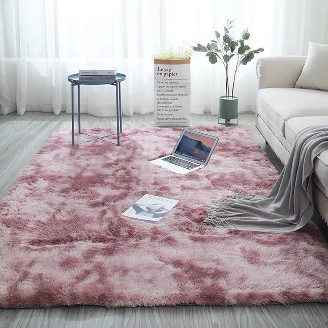 Ultra Soft Fluffy Area Rugs for Bedroom , Living Room Shag Furry Floor Rugs, Non-Slip Tie-Dyed Floor Carpet