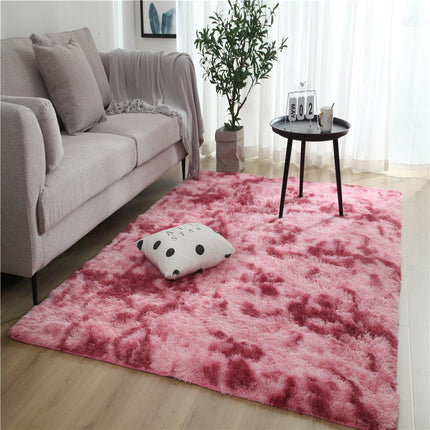 Ultra Soft Fluffy Area Rugs for Bedroom , Living Room Shag Furry Floor Rugs, Non-Slip Tie-Dyed Floor Carpet