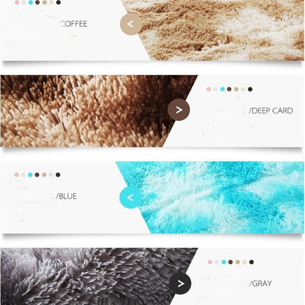 Ultra Soft Fluffy Area Rugs for Bedroom , Living Room Shag Furry Floor Rugs, Non-Slip Tie-Dyed Floor Carpet