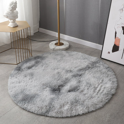 Round Rugs for Bedrooms, Plush Round Rugs for Children's Rooms, Shaggy Carpet for Teenage Girl's Nursery Dorm Room, Cute Home Decorations
