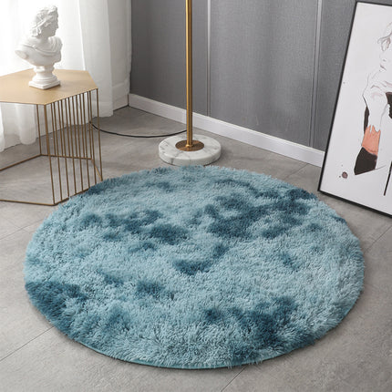 Round Rugs for Bedrooms, Plush Round Rugs for Children's Rooms, Shaggy Carpet for Teenage Girl's Nursery Dorm Room, Cute Home Decorations