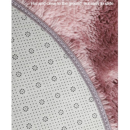 Round Rugs for Bedrooms, Plush Round Rugs for Children's Rooms, Shaggy Carpet for Teenage Girl's Nursery Dorm Room, Cute Home Decorations
