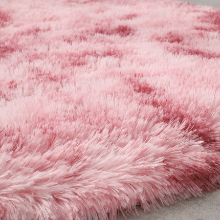 Round Rugs for Bedrooms, Plush Round Rugs for Children's Rooms, Shaggy Carpet for Teenage Girl's Nursery Dorm Room, Cute Home Decorations