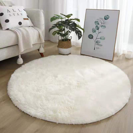 Bedroom Silk Rugs, Kids Room Plush Round Rugs , Teen Room Plush Rugs, Dorm Room Plush Shaggy Rugs, Cute Baby Room Decorations