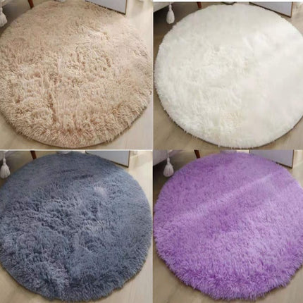 Bedroom Silk Rugs, Kids Room Plush Round Rugs , Teen Room Plush Rugs, Dorm Room Plush Shaggy Rugs, Cute Baby Room Decorations