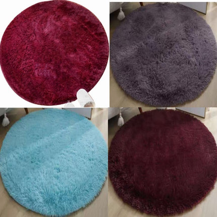 Bedroom Silk Rugs, Kids Room Plush Round Rugs , Teen Room Plush Rugs, Dorm Room Plush Shaggy Rugs, Cute Baby Room Decorations