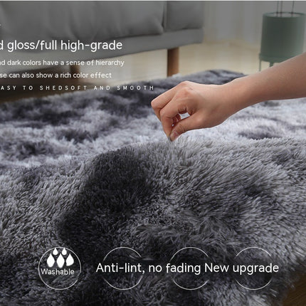 Super Soft Shaggy Carpet Fluffy Tie-Dye Carpet Indoor Carpet for Living Room Bedroom Children's Room Nursery Home Decor Rectangle Carpet