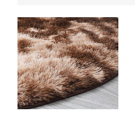 Tie Dye Round Rugs, Artificial Wool Rugs for Living Room, Fluffy Washable Shaggy Rugs for Bedroom Teenager's Room Dormitory Cute Decorations