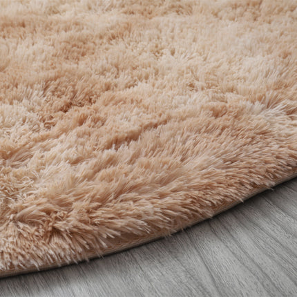 Tie Dye Round Rugs, Artificial Wool Rugs for Living Room, Fluffy Washable Shaggy Rugs for Bedroom Teenager's Room Dormitory Decorations