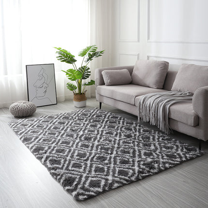 Rectangle Carpet Super Soft Shaggy Pile Kids Bedroom Area Rugs Geometric Rectangle Rugs - Living Room Home Decoration