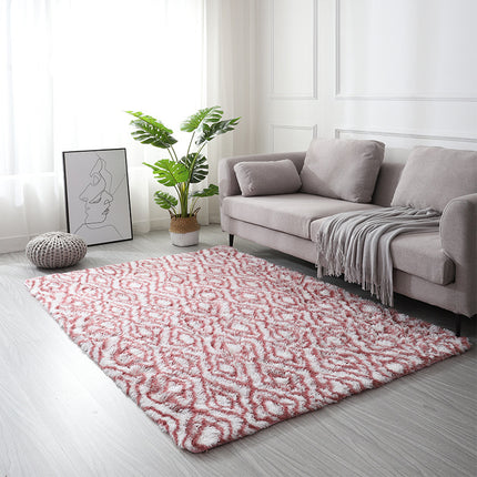 Rectangle Carpet Super Soft Shaggy Pile Kids Bedroom Rugs Anti-slip Geometric Rectangle Rugs - Living Room Home Decoration