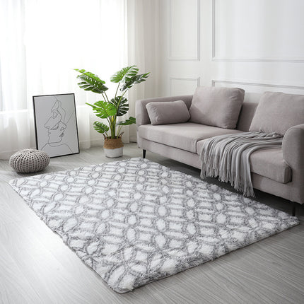 Rectangle Carpet Super Soft Shaggy Pile Kids Bedroom Rugs Anti-slip Geometric Rectangle Rugs - Living Room Home Decoration