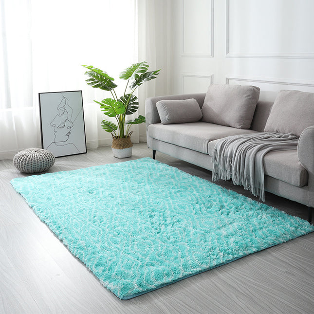 Rectangle Carpet Super Soft Shaggy Pile Kids Bedroom Rugs Anti-slip Geometric Rectangle Rugs - Living Room Home Decoration