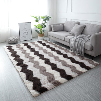 Rectangle Carpet Super Soft Shaggy Pile Kids Bedroom Area Rugs Anti-slip Geometric Rugs - Living Room Home Decoration