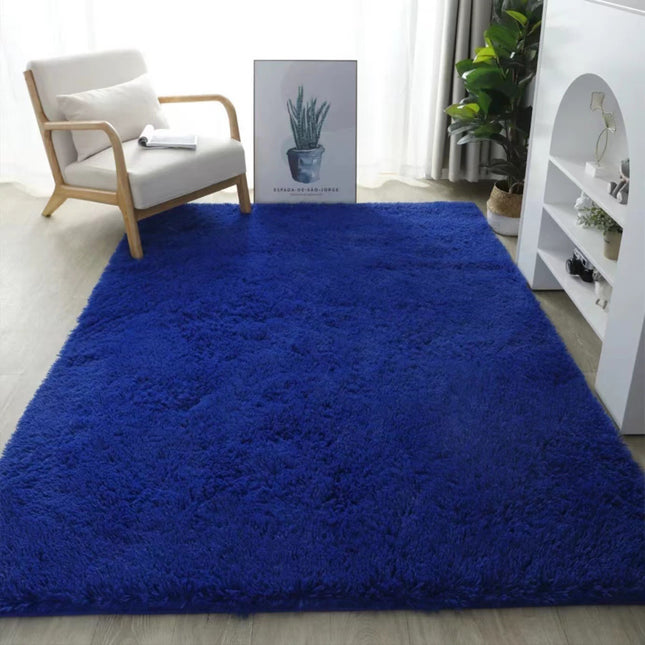 Solid Color Shaggy Rugs Large Shaggy Rugs for Bedroom Washable Fluffy Rugs Soft Mats for Home Decoration